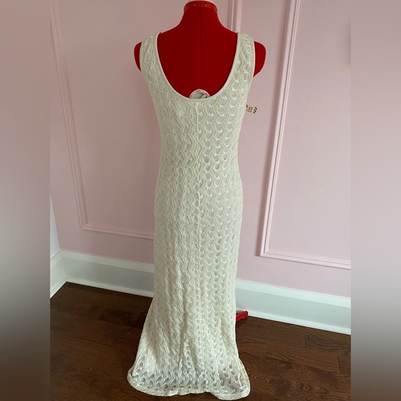 Vintage L’atelier Clientele Maxi Dress, Sleeveless, Cream, Lined, Women’s US S/M - Picture 6 of 14